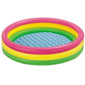 Bestway Piscina Inflável Infantil 4 Argolas Arco-íris 157x46 cm +3 Anos Jardim 51117 | Tienda24 - Global Online Shop Tienda24.eu