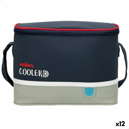 Cool Bag Aktive Navy Blue Grey 24 x 16,5 x 15 cm (12 Units) | Tienda24 - Global Online Shop Tienda24.eu