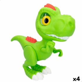 Figura articulada Funville Dinossauro 23 x 21 x 8 cm 23 x 21,5 x 8,5 cm (4 Unidades) de Funville, Brinquedos com som - Ref: S...