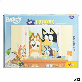 Child's Puzzle Bluey Double-sided 24 Pieces 50 x 35 cm (12 Units) by Bluey, Jigsaws - Ref: S8902563, Price: 60,81 €, Discount: %