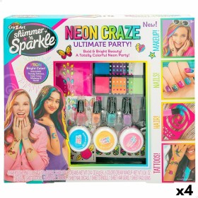 Beauty Kit Cra-Z-Art 2 x 13 x 2 cm Children's Nails Hair Body Glitter 4 Units | Tienda24 - Global Online Shop Tienda24.eu