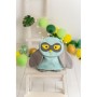 School Bag Crochetts Turquoise 25 x 27 x 13 cm Owl | Tienda24 Tienda24.eu