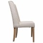 Dining Chair Alexandra House Living Cream 53 x 102 x 53 cm | Tienda24 - Global Online Shop Tienda24.eu