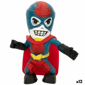 Figurine d’action Eolo Super Masked Pepper Man 14 x 15,5 x 5,5 cm Élastique (12 Unités) de Eolo, Poupées et figurines d'actio...