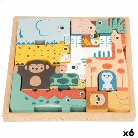 Puzzle di Legno per Bambini Woomax (12 Unità) | Tienda24 - Global Online Shop Tienda24.eu