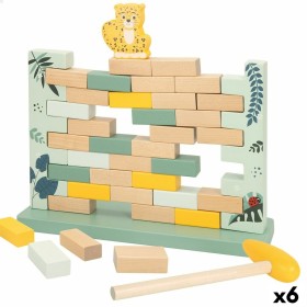 Satz mit 3 Bildern Crochetts Bunt Holz MDF 33 x 43 x 2 cm Giraffe Löwe Affe (3 Stücke) | Tienda24 Tienda24.eu