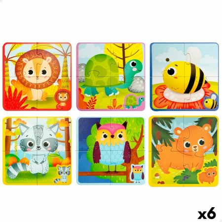 Puzzle Enfant Lisciani Tactile 24 Pièces 16 x 0,1 x 16 cm (6 Unités) | Tienda24 - Global Online Shop Tienda24.eu