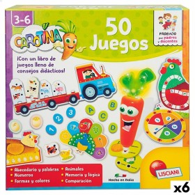 Educational Game Lisciani Carotina Baby 50 Juegos Electric 4,5 x 14,5 x 3,5 cm (6 Units) by Lisciani, Board Games - Ref: S890...