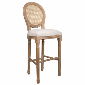 Sgabello Alexandra House Living Crema Rattan Legno d'albero della gomma 42 x 121 x 48 cm di Alexandra House Living, Sedie e D...