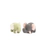 Fluffy toy Crochetts Bebe Green Elephant 27 x 13 x 11 cm 2 Pieces | Tienda24 Tienda24.eu