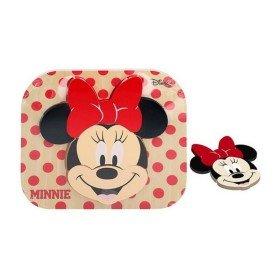 Kinder Puzzle aus Holz Disney Minnie Mouse + 12 Monate 6 Stücke (12 Stück) | Tienda24 - Global Online Shop Tienda24.eu