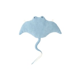 Peluche Crochetts OCÉANO Azul claro Mantarraya 67 x 77 x 11 cm