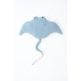 Fluffy toy Crochetts OCÉANO Light Blue Manta ray 67 x 77 x 11 cm | Tienda24 Tienda24.eu