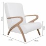 Sillón Alexandra House Living Blanco 55 x 85 x 57 cm Tapizado Polipiel de Alexandra House Living, Sillas - Ref: D1631401, Pre...