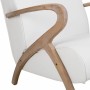 Sillón Alexandra House Living Blanco 55 x 85 x 57 cm Tapizado Polipiel de Alexandra House Living, Sillas - Ref: D1631401, Pre...