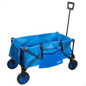 Carro Multiusos Aktive Azul Preto Poliéster PVC Aço 88 x 108 x 47 cm Dobrável Praia de Aktive, Carros e carrinhos de mão - Re...