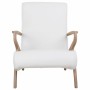 Sillón Alexandra House Living Blanco 55 x 85 x 57 cm Tapizado Polipiel de Alexandra House Living, Sillas - Ref: D1631401, Pre...