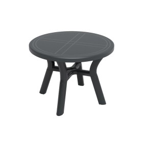 Conjunto de mesa com 2 cadeiras Home ESPRIT Preto Aço Rotim sintético 58 x 58 x 71,5 cm | Tienda24 Tienda24.eu