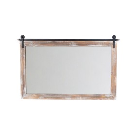 Wall mirror Home ESPRIT Black Metal Mirror Modern 100 x 2 x 100 cm | Tienda24 Tienda24.eu