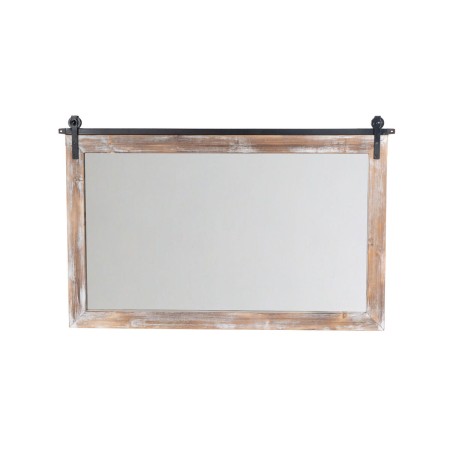 Miroir mural Romimex Naturel Métal Bois MDF 67 x 102 x 1 cm | Tienda24 Tienda24.eu