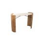 Console Romimex White Brown Beige Wood Marble MDF Wood 111 x 83 x 37 cm | Tienda24 Tienda24.eu