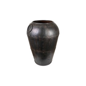 Vase grün Glas 12 x 12 x 33 cm | Tienda24 Tienda24.eu