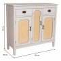 Sideboard Alexandra House Living White Rattan Fir wood 36 x 88 x 95 cm by Alexandra House Living, Sideboards - Ref: D1631412,...