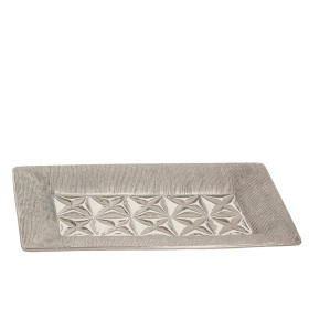 Centro de Mesa DKD Home Decor 31 x 31 x 20 cm Plateado Dorado Moderno (2 Unidades) | Tienda24 Tienda24.eu