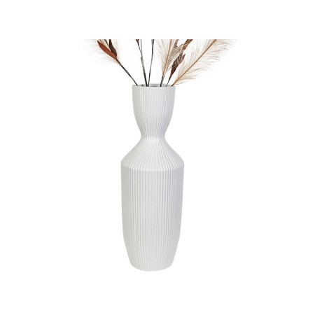 Vase Romimex White Ceramic 18 x 49 x 18 cm | Tienda24 Tienda24.eu