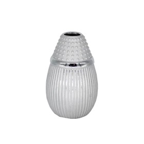 Vase Rayures Gris Verre 8 x 23 x 8 cm (8 Unités) | Tienda24 Tienda24.eu