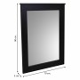 Wall mirror Alexandra House Living Black Glass Fir wood 3 x 90 x 70 cm | Tienda24 - Global Online Shop Tienda24.eu