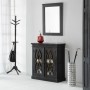 Wall mirror Alexandra House Living Black Glass Fir wood 3 x 90 x 70 cm | Tienda24 - Global Online Shop Tienda24.eu