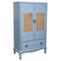 Cupboard Alexandra House Living Blue Rattan Fir wood MDF Wood 42 x 138 x 80 cm | Tienda24 - Global Online Shop Tienda24.eu