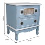 Nachttisch Alexandra House Living Blau 36 x 56 x 50 cm | Tienda24 - Global Online Shop Tienda24.eu