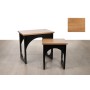 Ensemble de tables Romimex Noir Naturel Bois MDF 2 Pièces | Tienda24 Tienda24.eu