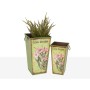 Set de pots de fleurs Romimex Multicouleur Métal (2 Pièces) | Tienda24 Tienda24.eu