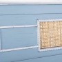 Wall mirror Alexandra House Living Blue Glass Rattan Fir wood 3 x 76 x 70 cm by Alexandra House Living, Wall-Mounted Mirrors ...