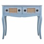 Meuble d'Entrée avec Tiroirs Alexandra House Living Bleu Rotin Bois d'épicéa Bois MDF 33 x 77 x 90 cm | Tienda24 - Global Online Shop Tienda24.eu