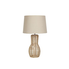 Lampe de bureau DKD Home Decor Beige Blue marine Porcelaine 35 x 35 x 64 cm | Tienda24 Tienda24.eu