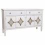 Sideboard Alexandra House Living White Metal Glass Fir wood 38 x 80 x 140 cm by Alexandra House Living, Sideboards - Ref: D16...