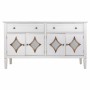 Sideboard Alexandra House Living White Metal Glass Fir wood 38 x 80 x 140 cm by Alexandra House Living, Sideboards - Ref: D16...