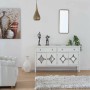 Sideboard Alexandra House Living White Metal Glass Fir wood 38 x 80 x 140 cm by Alexandra House Living, Sideboards - Ref: D16...