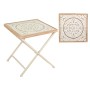 Side table Romimex Natural Metal MDF Wood 50 x 53 x 50 cm | Tienda24 Tienda24.eu