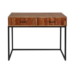 Consola DKD Home Decor Negro Abeto Madera MDF 95 x 25 x 78,5 cm | Tienda24 Tienda24.eu