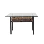 Mesa de Centro Romimex Castanho Preto 70 x 45 x 130 cm | Tienda24 Tienda24.eu