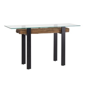 Table d'appoint Romimex Marron Doré Bois Métal 25 x 50 x 25 cm | Tienda24 Tienda24.eu