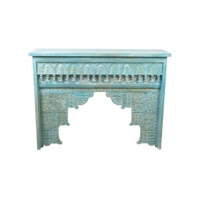 Console Naturel Verre trempé Bois d'épicéa 120 x 33 x 75 cm | Tienda24 Tienda24.eu