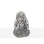 Decorative Figure Romimex Silver Resin Monk Eyes 16 x 22 x 15 cm | Tienda24 Tienda24.eu