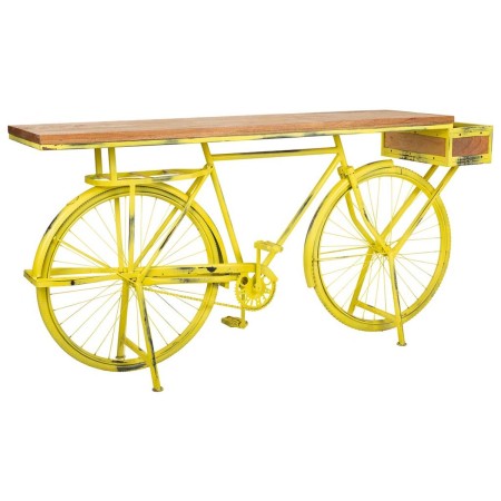 Eingangsbereich Alexandra House Living Bike Gelb Eisen Mango-Holz 46 x 93 x 187 cm | Tienda24 - Global Online Shop Tienda24.eu