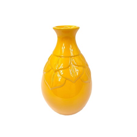 Vase Romimex Moutarde Céramique 16 x 25 x 16 cm | Tienda24 Tienda24.eu